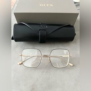 DITA Cerebral Gold Eyeglasses (Black Rhodium/Gold)